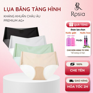 Quần lót nữ cao cấp lụa băng tàng hình kháng khuẩn không viền siêu mỏng, quần chip xuyên thấu Rosia 8726
