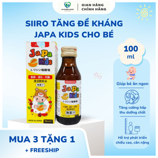 Siro ăn ngon cho bé Japa Kids Chăm Sóc Sức Khoẻ tăng cường chiều cao cho bé