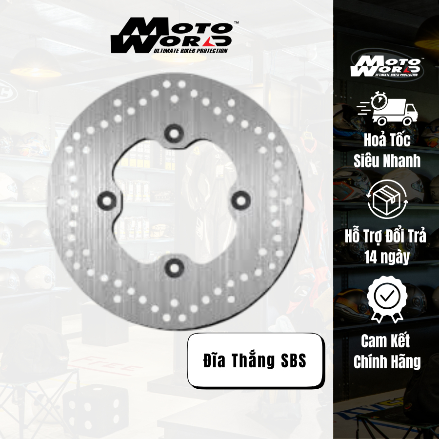 Đĩa phanh SBS 5081 – 240 mm Round Solid, lắp Buell Lightning / Honda CB900 Hornet (Chính hãng)