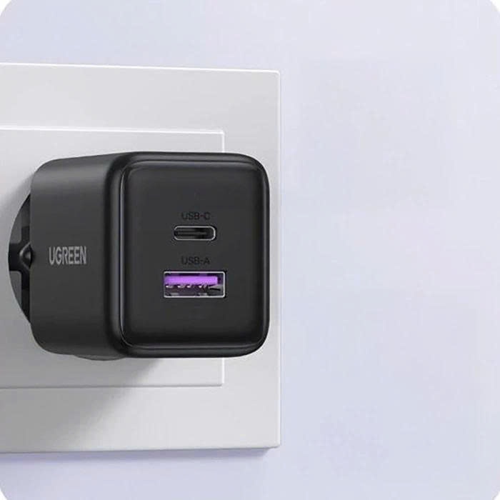 Củ sạc nhanh 30W Ugreen X516 | Công nghệ GaN | Hỗ trợ cổng USB-C và USB-A | Bảo hành 18 tháng 1 đổi 1 65025 | BigBuy360 - bigbuy360.vn