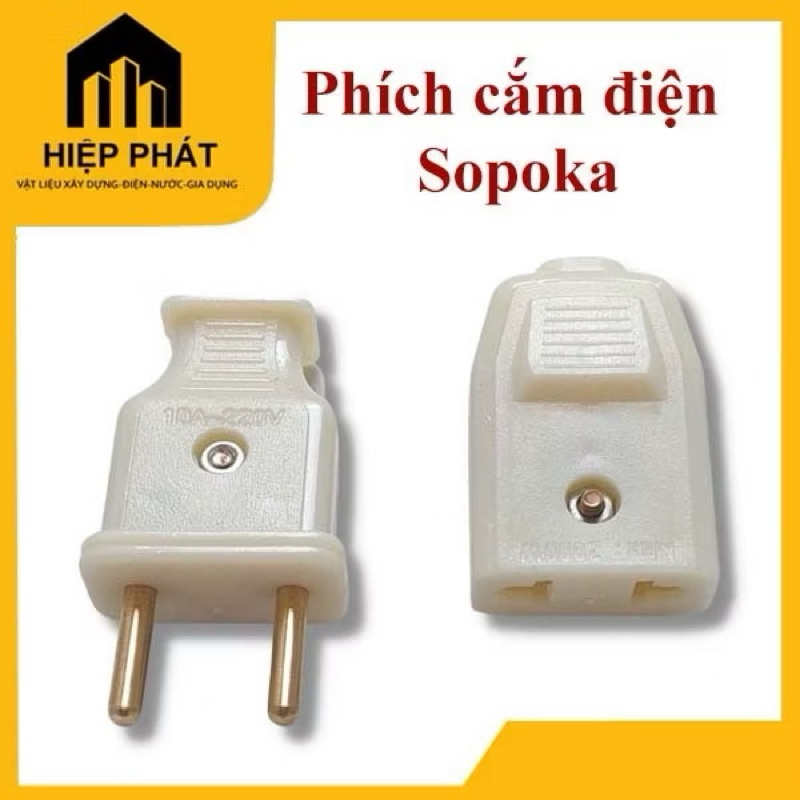 Phích Cắm Sopoka – Chịu Tải Cao, An Toàn, Bền Bỉ,Phích cắm điện chuôi cái, phích cắm âm
