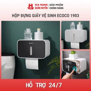 Hộp đựng giấy vệ sinh ECOCO chống thấm nước, không cần khoan tường 1903