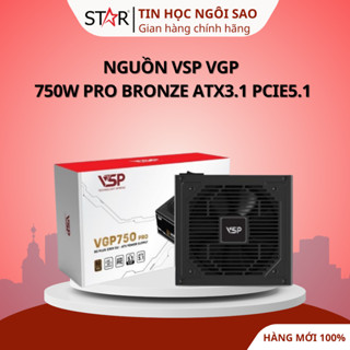 Nguồn VSP VGP 750W BRU Bronze ATX 3.1 PCIe 5.1 (230V) - Bảo hành 36 tháng