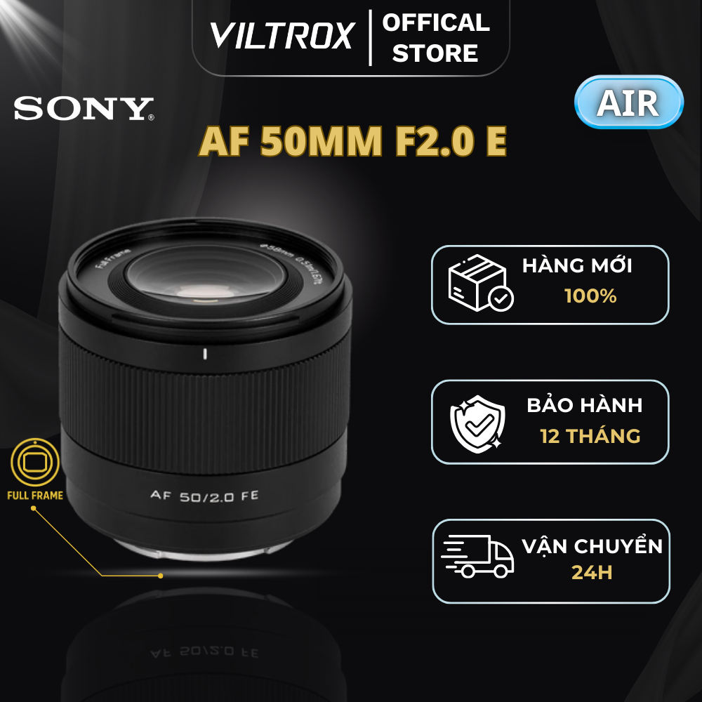 VILTROX AF 50mm F2.0 Full-Frame For Sony E-Mount - HÀNG CHÍNH HÃNG