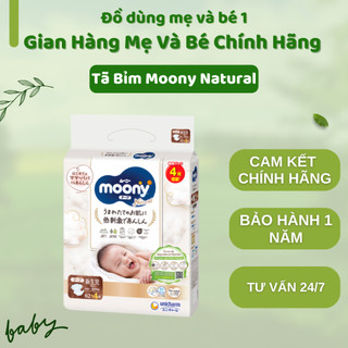 Tã Bỉm MOONY NATURAL Nội Địa Nhật dán quần 