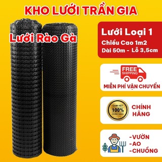  Lưới Nhựa Dẻo HDPE Loại 1 1m2x50m – Mắt Lưới 35mm –  Siêu Bền Giải Pháp Cho Chuồng Trại & Ao Cá 