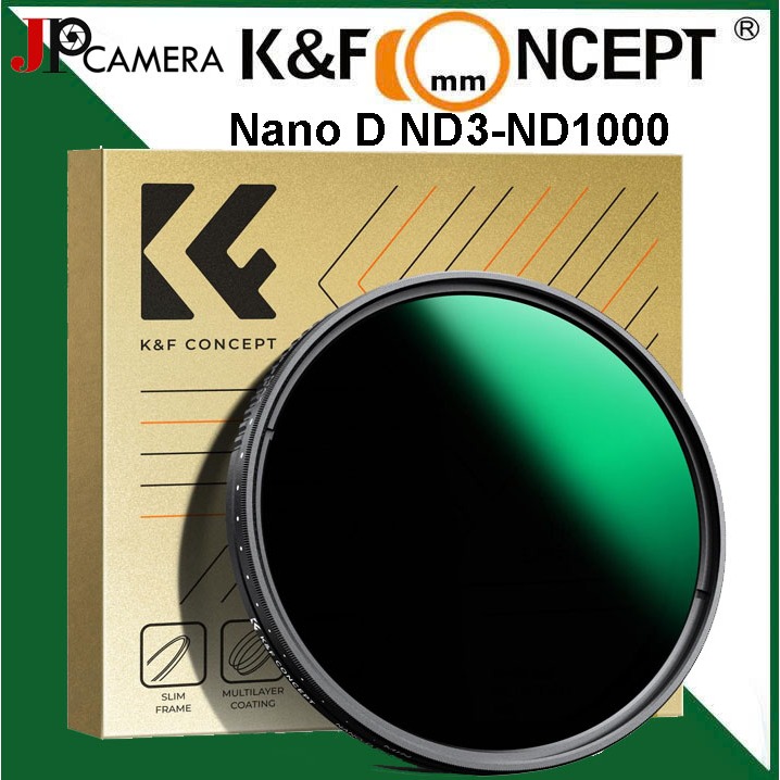 Kính lọc Filter K&F Concept Nano D Variable ND3-ND1000 (1.5-10 Stops)
