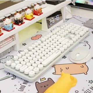  Bộ Bàn Phím Và Chuột MOFII SWEET Đơn Sắc  Trắng Hồng Xanh Đen  