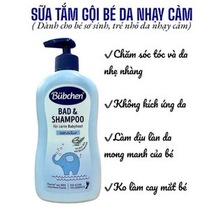 Sữa tắm gội Bubchen dành cho bé sơ sinh Đức đủ bill