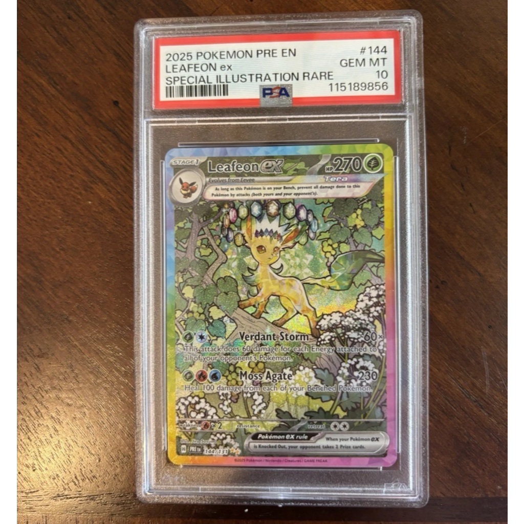 Tranh thẻ psa Leafeon EX 144/131 English slab PSA 10 d75 28