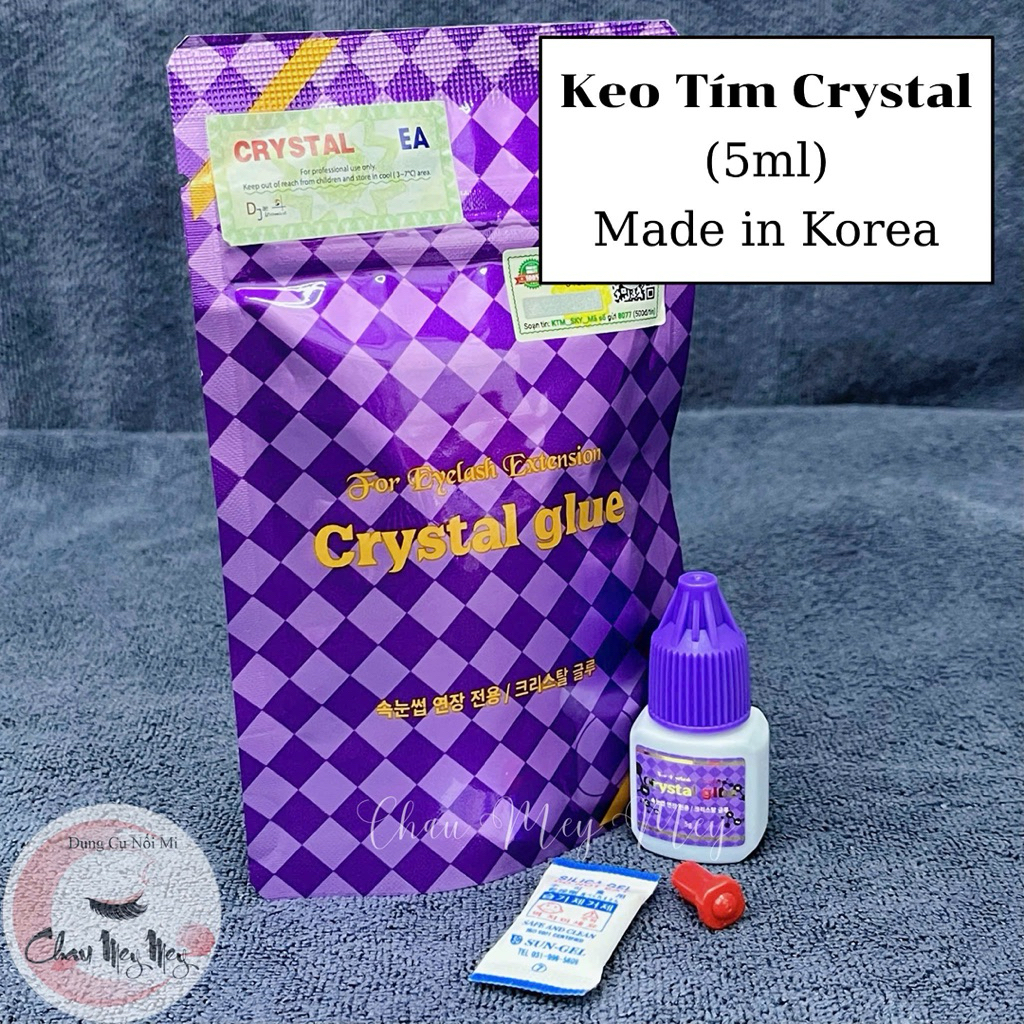 Keo nối mi -Crytal tím (Chuẩn chất lượng)