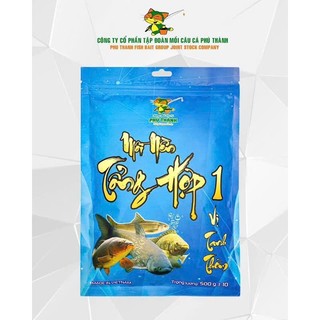  Mồi Câu Cá Tổng Hợp 1 - 2 Phú Thành 500g chuyên dùng câu Cá Chép Cá Trắm Cá Trôi Cá Mè Rô Phi 