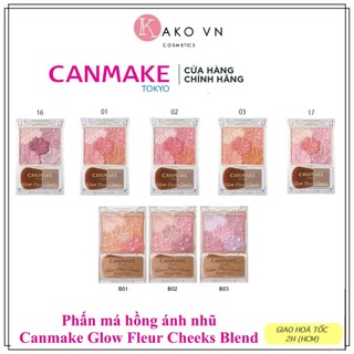  Phấn Má hồng Canmake Mat Fleur - Glow Fleur Cheeks 