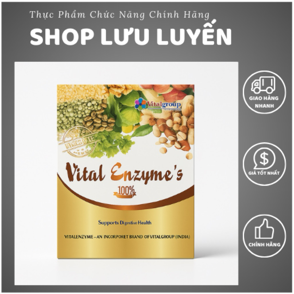 [Combo 3 hộp] Vital enzyme's Vital group hỗ trợ chuyển hoá dinh dưỡng tăng sức đề kháng