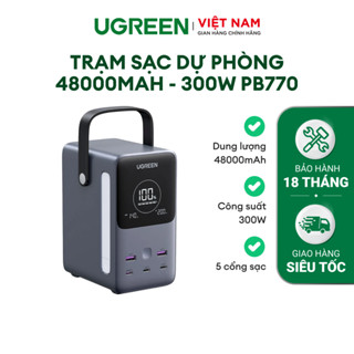  Trạm sạc UGREEN 65W-300W CD268 PB770 | Sạc nhanh 5-7 cổng | Công nghệ GaN II |  Bảo hành 18 tháng 1 đổi 1 60113 25286 