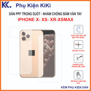Miếng dán Ppf  Iphone X / Xs / Xs max / Xr Dán Ppf chống bám vân tay