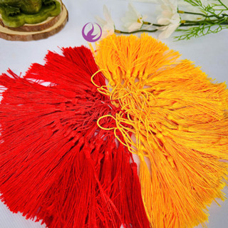 COMBO 50 Sợi Dây Tua Rua Đỏ Trang Trí Quạt Cổ Trang Phụ Kiện 13CMM