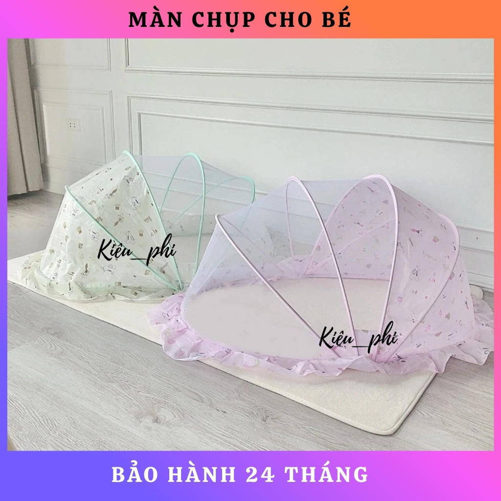 Màn chụp tự bung cho bé gấp gọn, mùng chụp ngủ chống muỗi cao cấp tiện dụng