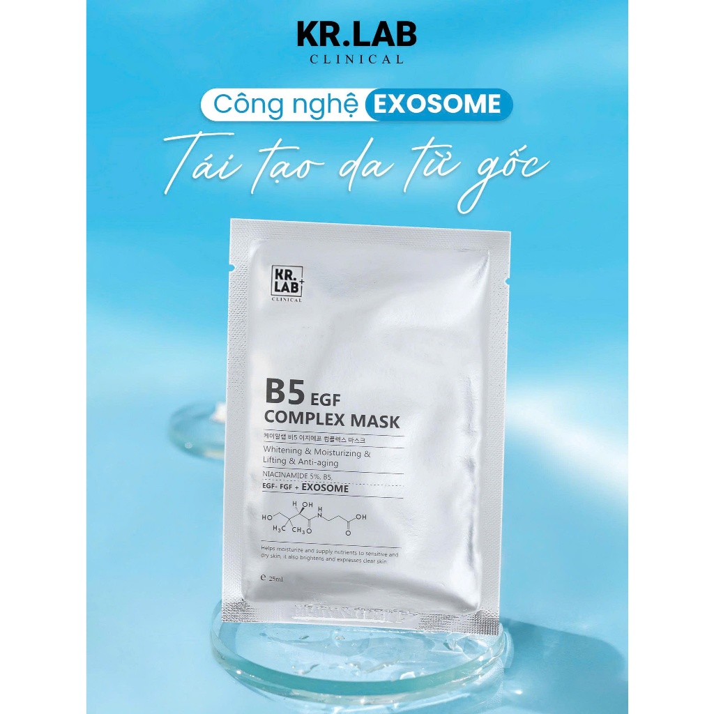 Combo 10-20 mặt nạ kr.lab B5 EGF complex mask hàn quốc hỗ trợ cấp ẩm phục hồi_nạ krlab KR2