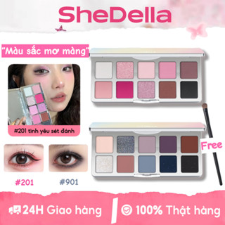 SHEDELLA Bảng Phấn Mắt Nữ 10 Ô Màu Mộng Mơ Shedella 10gr