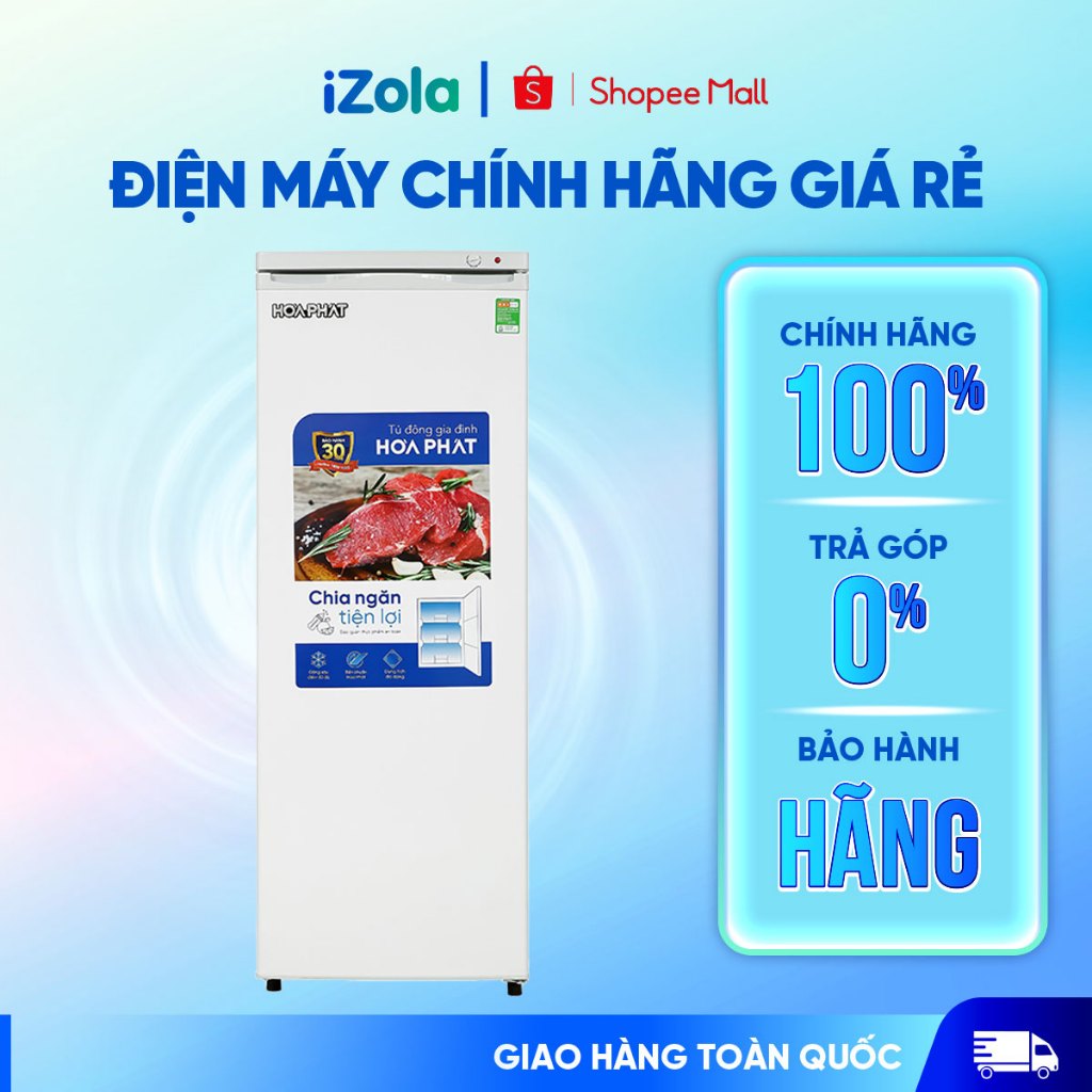 HPF UAH6208 - Tủ đông đứng Hòa Phát 208 Lít HPF UAH6208 - Hàng chính hãng