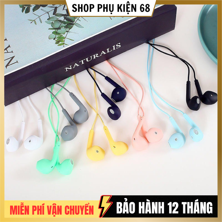 Tai nghe nhét tai có dây U19 với thiết kế đầy màu sắc Tai nghe nhét tai chất lượng cao có micrô để âm nhạc