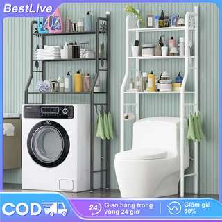 𝗕𝗲𝘀𝘁𝗟𝗶𝘃𝗲 Kệ Nhà Vệ Sinh Toilet 100% sắt Kệ Để Đồ Sau Máy Giặt Chống thấm nước và chống gỉ