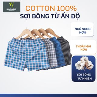  Quần đùi nam mặc nhà của Thái Khang 100% cotton mềm mịn thoải mái QDUI12 