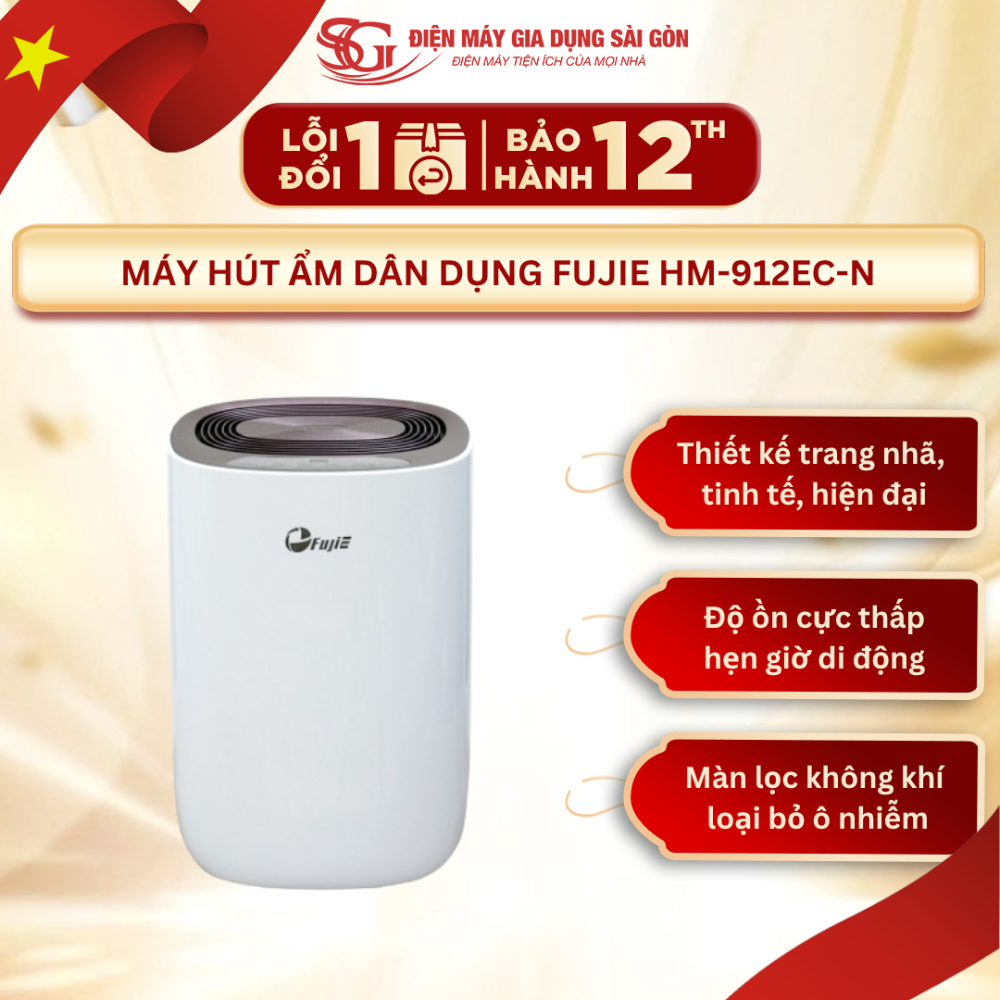 Máy Hút Ẩm FujiE HM-912EC - Giải Pháp Khô Ráo Cho Gia Đình