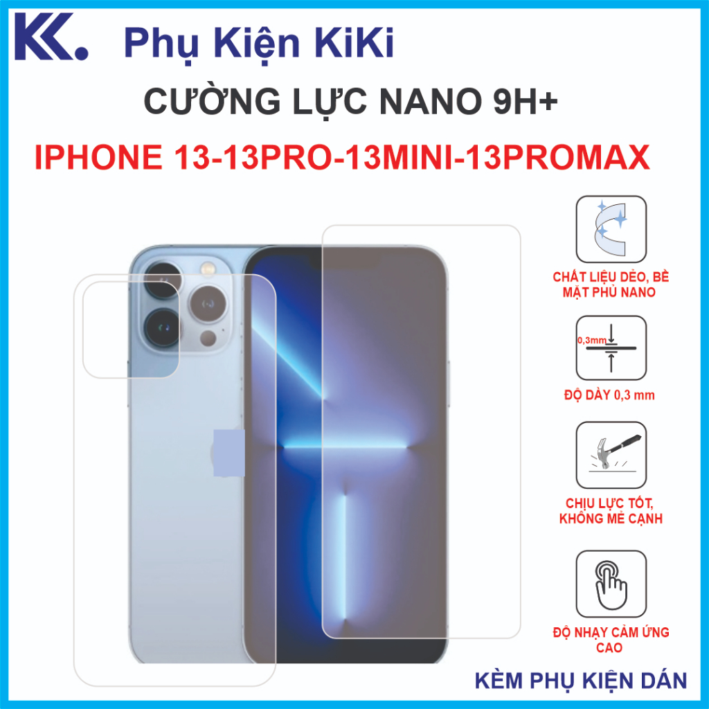 Cường lực Iphone 13 / 13 mini / 13 pro / 13 promax Cường lực nano dẻo 9H+