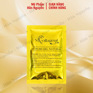 Gel tẩy tế bào chết mặt trà xanh N-Collagen Hân Nguyễn 50g - Làm sạch da giảm mụn sáng mịn tự nhiên 