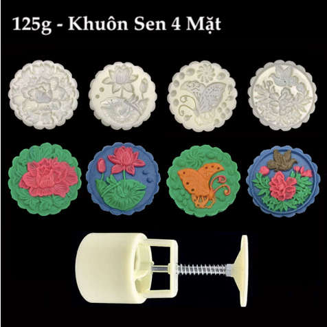 Khuôn Làm Bánh Trung Thu Trái Thơm Ép Lò Xo/ Khuôn Bánh Dứa B148