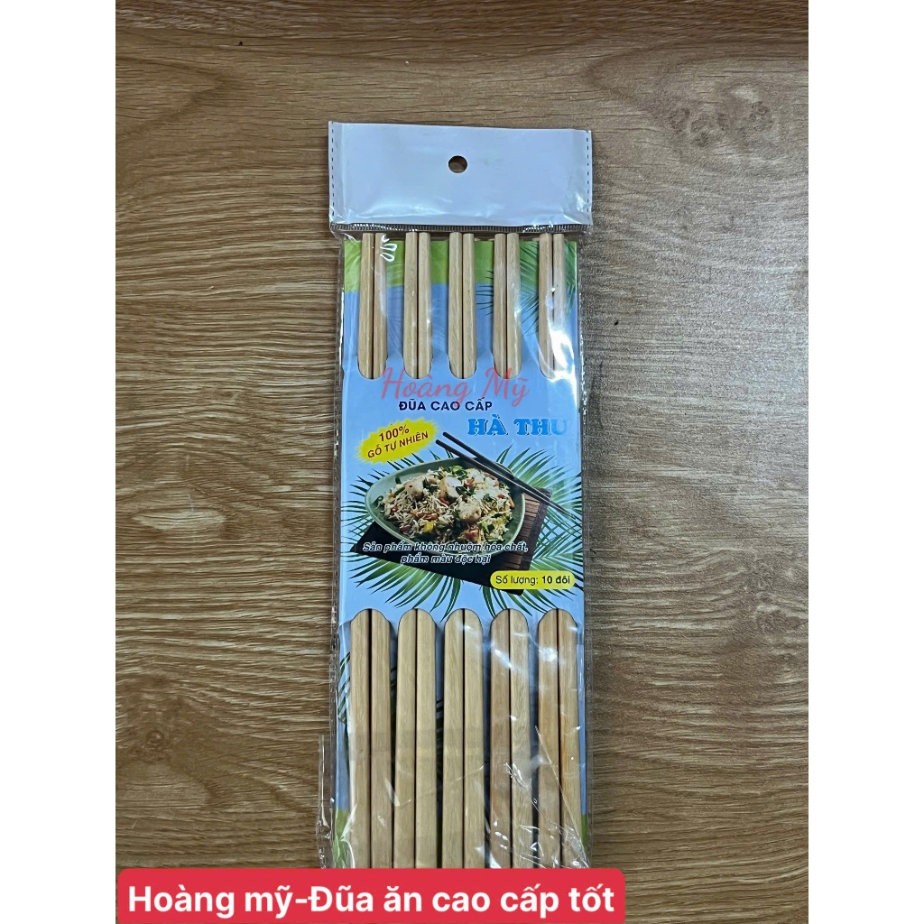 [COMBO 2]Đũa gỗ - Đũa ăn cao cấp - Bó 10 dôi