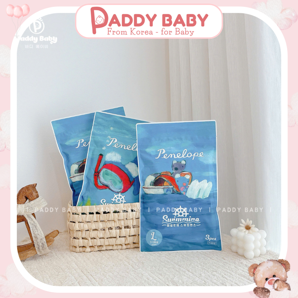  Túi 3 Bỉm bơi Penelope Hàn Quốc cho bé 