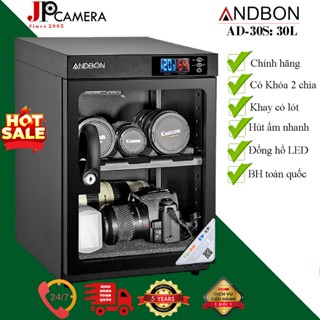 Tủ chống ẩm Andbon AD-30S (dung tích 30 lít )-Taiwan .Tặng 01 Bộ Vệ sinh Máy ảnh