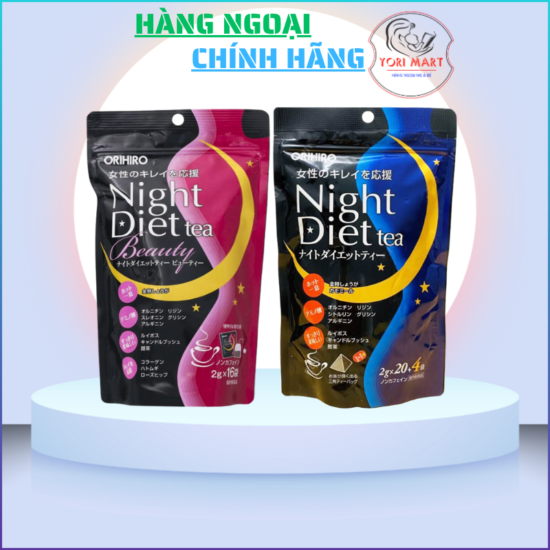 [HSD T9/2027] Trà giảm cân Night Diet Tea Orihiro