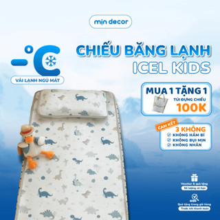  Chiếu Điều Hoà Băng Lạnh Cho Bé Icel Kids Mịn Decor Chiếu Lạnh Ngủ Mát Phiên Bản 2025 