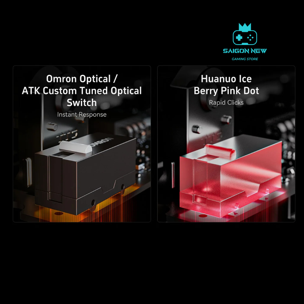 Chuột máy tính không dây Gaming ATK A9 - 3 mode kết nối - Có app tùy chỉnh - Sensor max PAW3395 | BigBuy360 - bigbuy360.vn