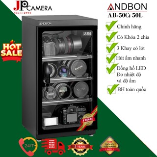 Tủ chống ẩm 50 Lít Andbon AB-50C, BH 5 năm, 2-3 khay