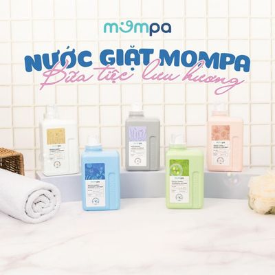 [1.2L]Nước giặt Mompa công nghệ sinh học diệt khuẩn Enzyme tẩy sạch vết bẩn cứng đầu lưu hương an toàn