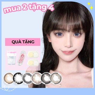   Mua2Tặng4 0 độ Kính áp tròng MCK1 2 cặp lens 14.0mm-14.5mm+2khay đựng lens+1dụng cụ rửa lens+1set dụng cụ đeo lens cứng 