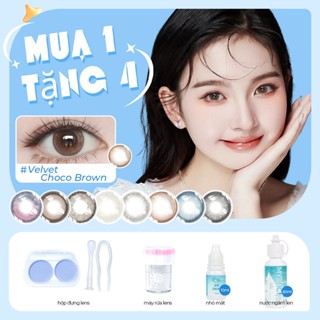 [Mua 1 Tặng 4]MYSTICEYES kính áp tròng 14.0-14.5mm 1 Lens+1 Máy Rửa + 1 Nhỏ Mắt + 60ml Nước Ngâm Len +1 Hộp đựng Lens