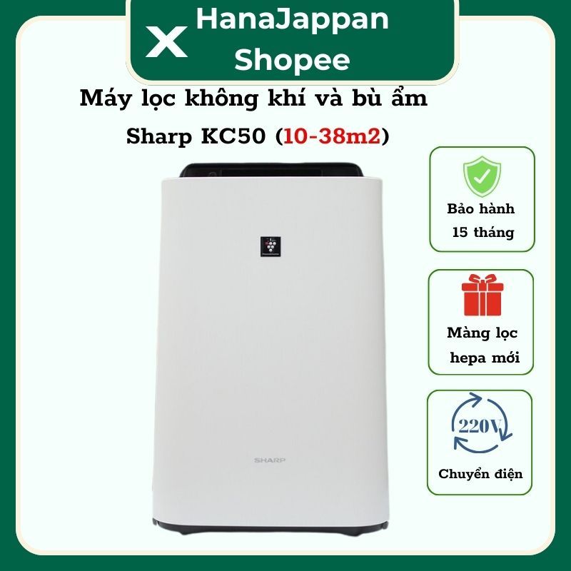 Máy lọc không khí bù ẩm Inverter Sharp KC-50/70 (used)