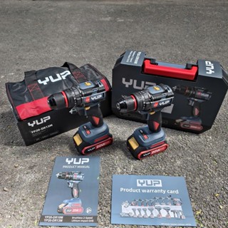 Máy Khoan đầu kẹp 60Nm Jiangsu YUPAI các loại, tua 2.000v, không than 3 chức năng, chân pin M21.