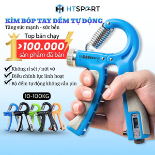 Kìm Bóp Tay Tập Cơ Tay, Dụng Cụ Tập Gym Tại Nhà Điều Chỉnh Lực Có Đếm 10kg - 60kg 100kg Luyện Cổ Tay