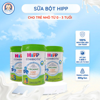 Sữa Hipp Organic Số 1, 2, 3 Sữa Bột Công Thức COMBIOTIC 800g Hỗ Trợ Tiêu Hóa Tăng Chiều Cao Cho Bé
