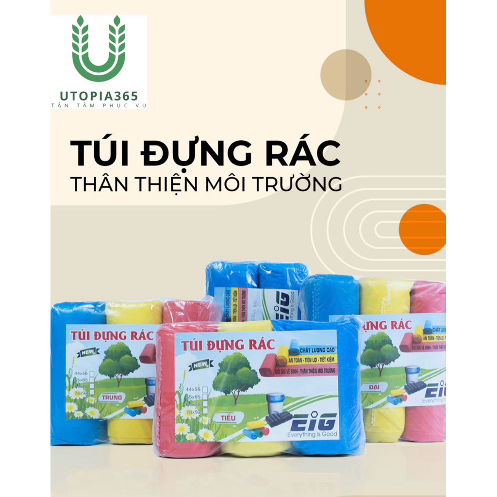 Túi đựng rác sinh học EIG tự phân hủy / túi lọc rác , Thân thiện với môi trường và bảo vệ môi trường