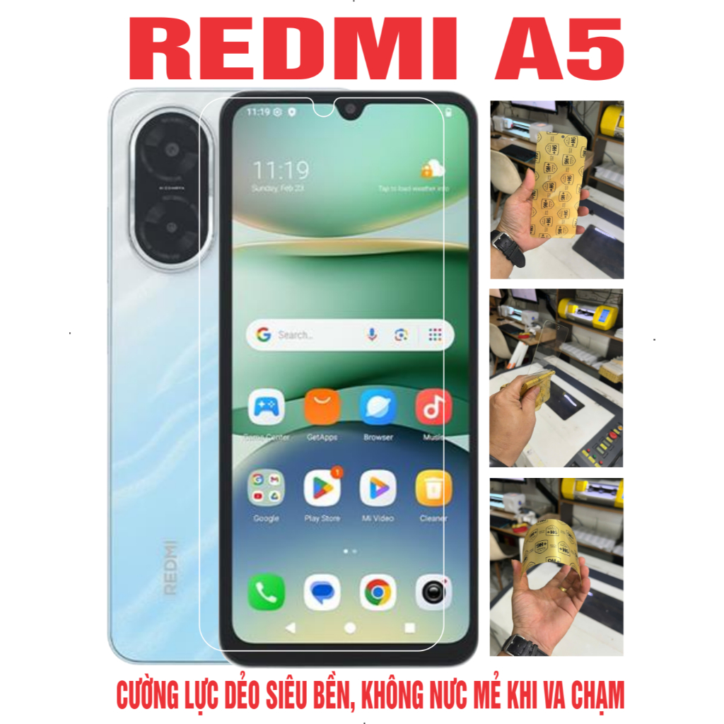 MIẾNG DÁN CƯỜNG LỰC DẺ CHO REDMI A5 – BẢO VỆ TOÀN DIỆN MÀN HÌNH
