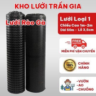  Lưới Nhựa Dẻo HDPE Loại 1 1m - 2m x 50m – Mắt Lưới 35mm–  Siêu Bền Giải Pháp Cho Chuồng Trại Ao Cá 