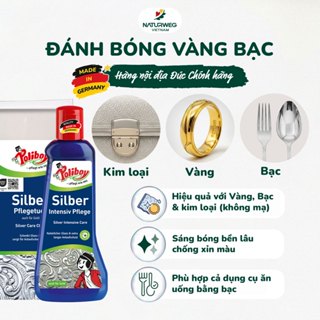 Nước Rửa Trang Sức Bạc POLIBOY SILBER PFLEGE Vệ Sinh Làm Sáng Trang Sức Vàng Bạc